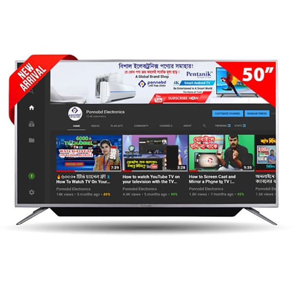 Pentanik 50 Inch Smart Android Voice Control 4K TV (Special Edition 2023)